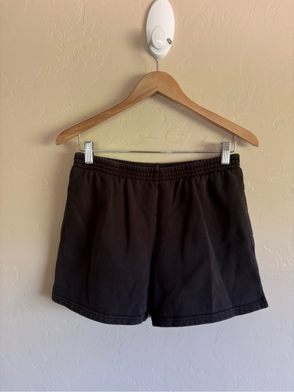 Brandy Melville Black Cotton Blend Sweatpants Shorts Basic Loungewear Style